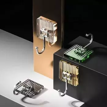 Self Adhesive Sticky Hook Acrylic Traceless Hook High Quality Wall Hook серый