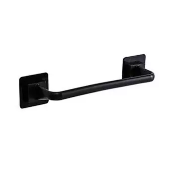 Self-Adhesive Towel Rod White Black Optional Towel Bar Stick For Bathroom Kitchen Towel Holder Rail Rack Rust Proof Household