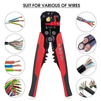 Self-Adjusting insulation pliers Wire Stripper 0.2-6mm2 Cable Stripping Crimping Cutter Wire Stripper Tool
