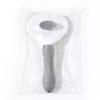 Self-cleaning comb for pets Spot stainless steel needle soft handle steel wire brush cat floating hair cat comb supplies 092211