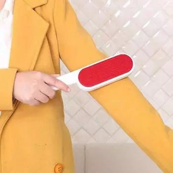 Self-cleaning Lint Sticking Roller 2 Sides Dedusting Brush Pet Dog Cat Hair Remover Anti-static Brush Portable Cleaning Tool