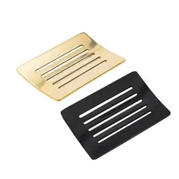 Self Draining Soap Dish Holder Shelf Tray for Shower Bathroom Kitchen Sink X3UC чёрный