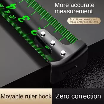 Self-locking Steel Tape Measure 10M High Precision Thickened Wear-resistant Drop-proof Tape Measure Fluorescent Tape Measure 1PC