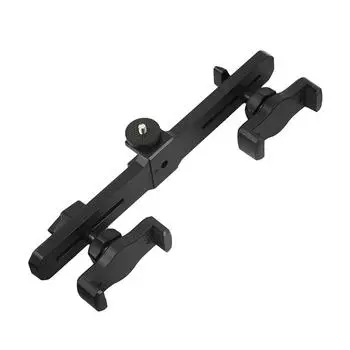 Selfie Supplies Smartphone Tripod Holder Smartphone Tripod Clip Mobile Live Bracket Crossbar Clip dual phone clip