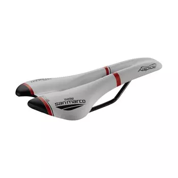 SELLE SAN MARCO Bicycle Saddle Aspide Racing Narrow NARROW S2 W 132 x L 277 Racing Narrow White 901LN403 White/Size – mm/ASPIDE Open-Fit белый