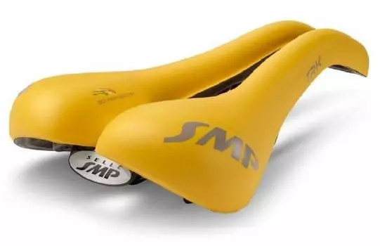 SELLE SMP Saddle TRK MEDIUM Matte Yellow TRKMED03-GI