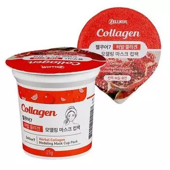 Seller Herb GelCure Collagen Modeling Pack Mask Pack Rubber Pack 1 pack per day, green tea (green tea), 1 pack