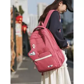 Selling Backpack Fashion Casual Handbag High Quality Large Capacity School Bag with Zero Wallet Pendant чёрный
