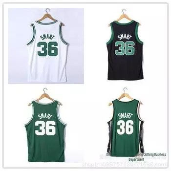 Селтикс Нет. 36 Маркус Смарт вышитая баскетбольная майка