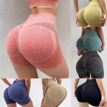 Seluar Yoga Untuk Wanita, Pinggang Tinggi Подтяжка живота Дышащая подтяжка ягодиц Быстросохнущая Bingkap Sukan Luar M красный