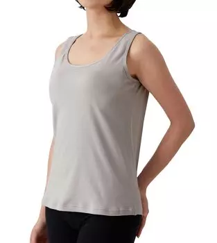 Selvan Cotton Smooth Bra Tank Top Gray LL 100%