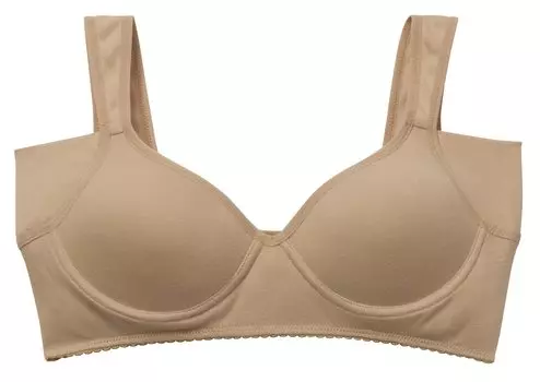 Selvan Cotton Underarm Sweat Guard Bra Beige LL 100%