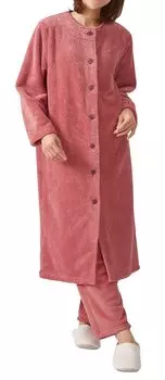 Selvan Fluffy Warm Long Pajamas Coral M-L