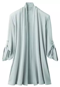 Selvan Wind Shade Roll Up Cardigan Gray M-L