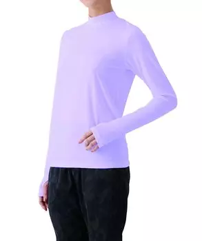 Selvic UV Cut гладкая эластичная одежда лавандового цвета LL