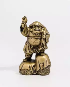 Семь богов удачи Дайкокутен шелковисто-золотой буддийский Хидеун Макита статуя Будды орнамент Такаока медная посуда скульптор Prototype_Kobiki