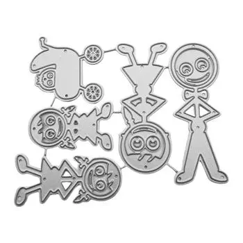 Семья металлический трафарет трафарет DIY альбом для скрапбукинга шаблон бумажной карты шаблон формы