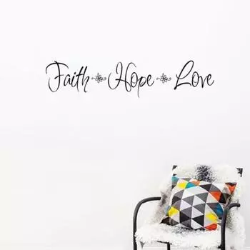 Семья Надежда Любовное Письмо Наклейка На Стену Гостиная Обои Наклейка Домашний Художественный Декор