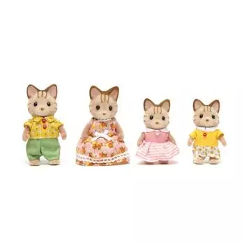 Семья полосатых кошек Sylvanian Family 5180, 1 шт., смешанные, популярные корейские игрушки