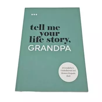 Семья Расскажи мне историю своей жизни Блокнот Дедушка Бабушка Путеводитель для истории Блокнот Издание-реликвия Grandpa