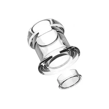 Semaxy Анальная цилиндрическая полая анальная пробка с различными изготовленными из взрослой широкой полости SM Прозрачная пробка, дилдо, крышка, использование, силикон, товары, Plug, Play, L,