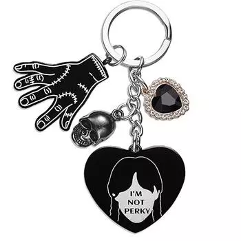 Семейка Аддамс Брелок-подвеска для ключей Черный Сплав цинка