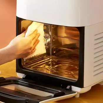 Семейная фритюрница объемом 15 л: Универсальное приготовление пищи без дыма с интеллектуальным управлением и легкой очисткой EU зелёный