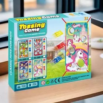 Семейная интерактивная игра для родителей и детей, самодельная, игрушка для метания мешочков с песком Baseball Target