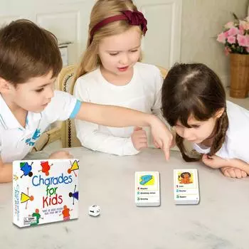 Семейная карточная игра «Не требуется чтение» для семейных карточных посиделок One Size