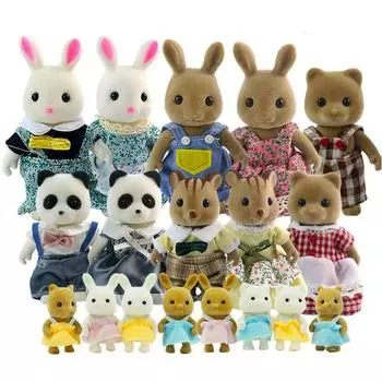 Семейная кукла с имитацией леса и оленей, кукольный домик, набор мебели, игровой набор «сделай сам», игровой домик, игрушки для девочек, аксессуары, рождественские подарки