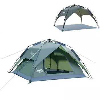 Семейная палатка для кемпинга Desert Fox, 3 человека, уличные автоматические палатки, мгновенная установка, всплывающая палатка с 2/3 способами использования для пляжных пеших прогулок, путешествий 200*180*130cm