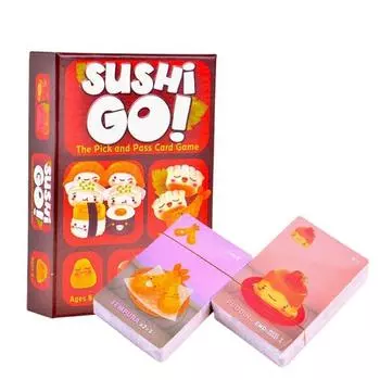 Семейная вечеринка Sushi Go Карточная игра Sushi Board Game FamilySushi Go Parent Child Party A