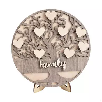 Семейное настольное украшение для воссоединения, подарок, коллекционное украшение для дома, деревянное