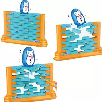 Семейные настольные игры Детские игрушки Хампти-Дампти Стена Игра Выталкивание кирпичей Новые A