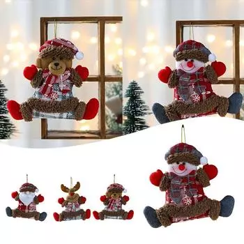 Семейные рождественские кукольные ножки, подвесные, нетканый материал