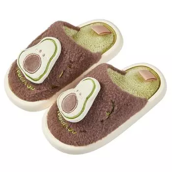 Семейные тапочки Happy Mary из хлопка, толстые, съемные, нескользящие, теплые, детские тапочки, женские, пушистые, домашние тапочки 170 фиолетовый