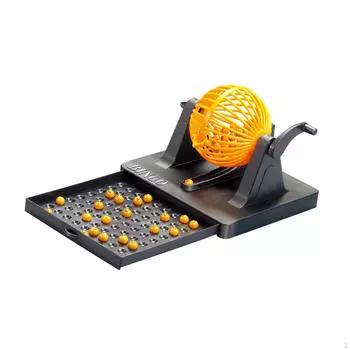 Семейный игровой автомат Bingo Lotto, игрушка, портативный обучающий счастливый номер, счастливый шар