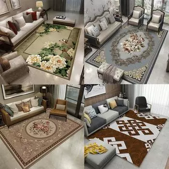 Семейный коридор, нескользящий напольный коврик, открытый салон, большой ковер в европейском стиле, декоративный ковер для гостиной, спальни 40x60cm