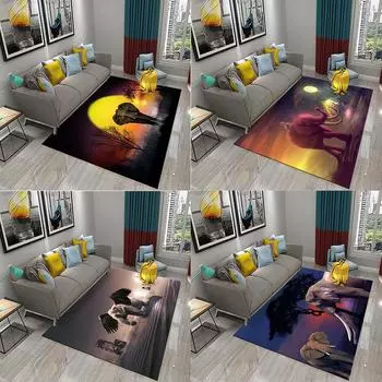 Семейный коврик для спальни, гостиной, ванной комнаты, кухни, нескользящий ковер, ковер «мечта, слон, волшебный ковер с животными» 40x60cm