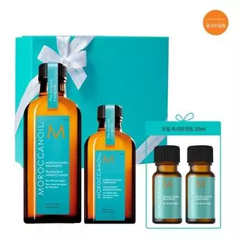 Семейный набор марокканских масел Moroccan Oil Treatment 100 мл+50 мл+20 мл в подарок (набор) Light+Light(50)