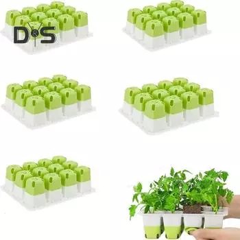Семена лоток для рассады коробка 12 ячеек рассадный горшок многоразовый с регулируемой вентиляцией влажность посадочный горшок для проращивания рассады флуоресцентный желтый