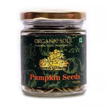 Семена Тыквы (100 г), Pumpkin Seeds, Organic Soul