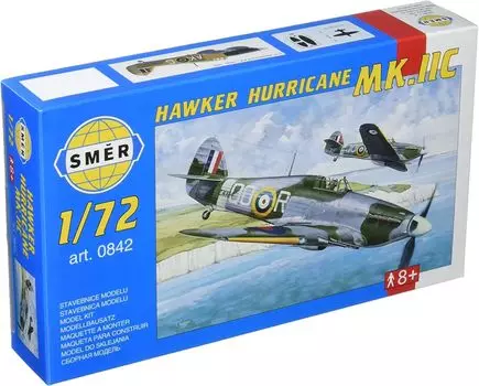 Semer British Hawker Hurricane Fighter Plastic Model SME72842 1/72 Mk.2C
