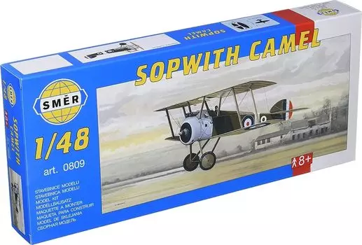 Semer British Sopwith Camel Biplane Fighter Plastic Model SME48809 1/48