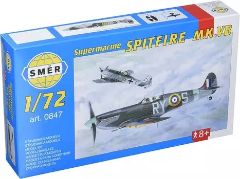 Semer British Supermarine Spitfire Fighter Plastic Model SME72847 1/72 Mk.5B