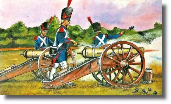 Semer Cannon 19 век Пластиковая модель SME90911 1/18 Наполеон