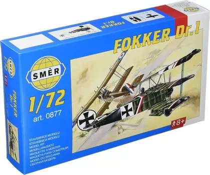 Semer German Fokker Triplane Fighter Plastic Model SME72877 1/72 Dr.1