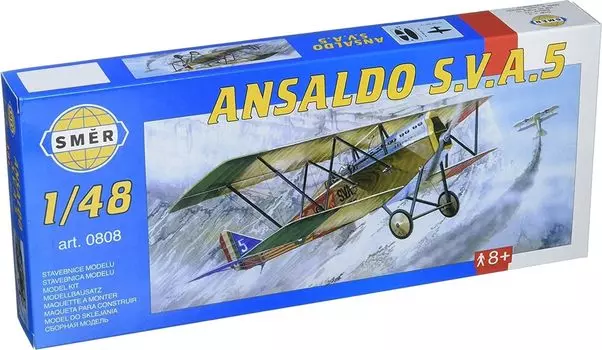 Semer Italian Ansaldo SVA5 Biplane Fighter Plastic Model SME48808 1/48