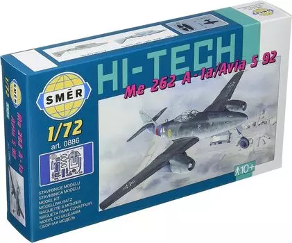 Semer немецкий истребитель Messerschmitt Me262A высокотехнологичная пластиковая модель SME72886 1/72