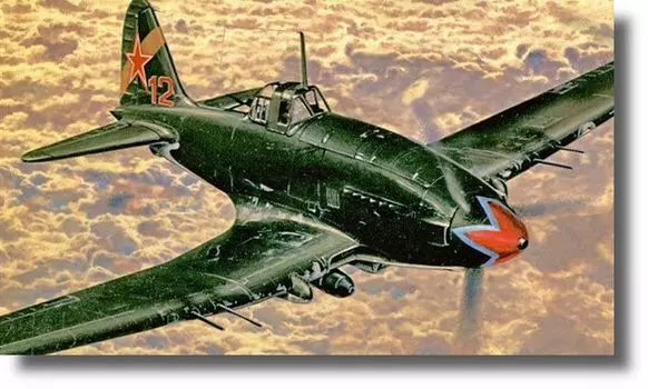 Semer Советский самолет-штурмовик Ильюшин Beast Пластиковая модель SME72900 1/72 Ил-10